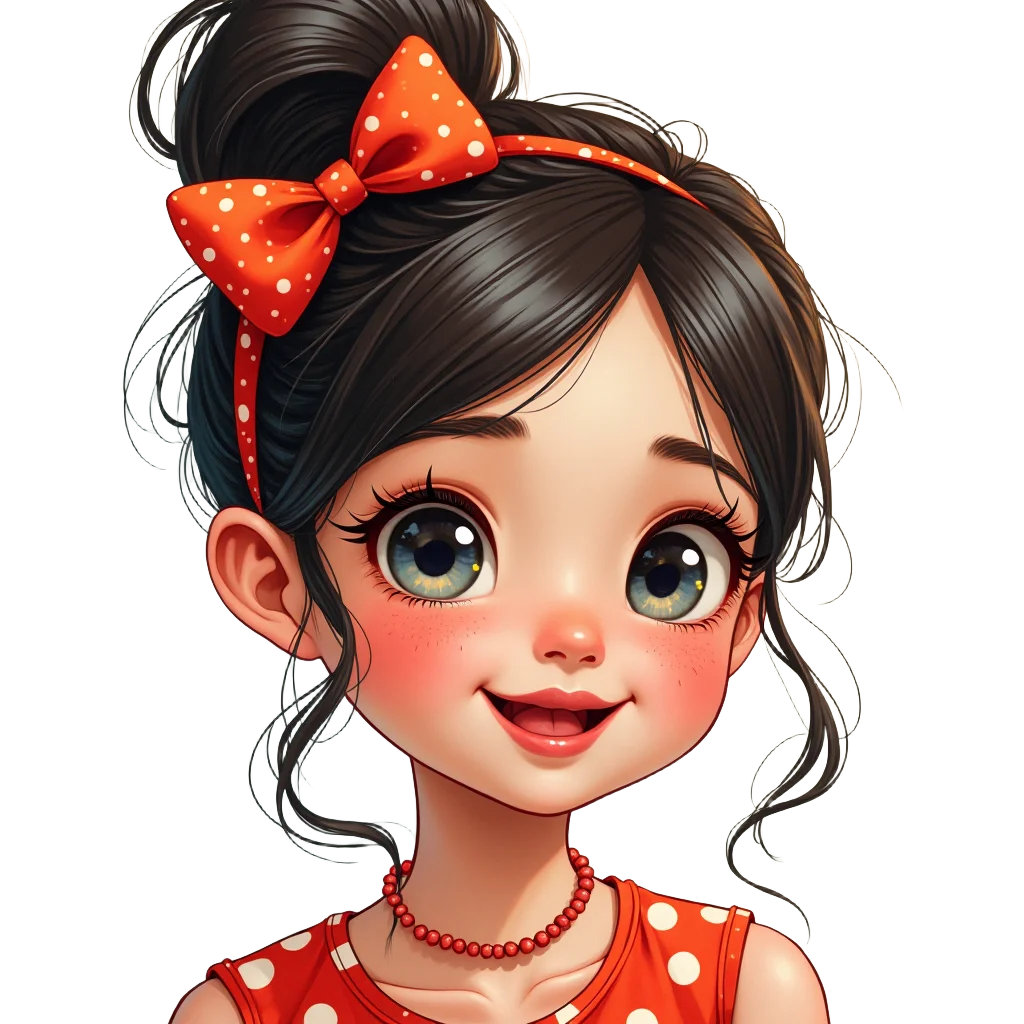 Charming Cartoon Girl